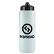 aerial view a black lid & translucent frost bottle the sports quart - 32 oz sports bottle, image 1 of 2