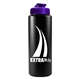 a transparent violet lid & black bottle the sports quart usa flip lid - 32 oz sports bottle