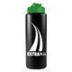 a green lid & black bottle the sports quart usa flip lid - 32 oz sports bottle