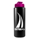 a translucent hot pink lid & black bottle the sports quart usa flip lid - 32 oz sports bottle