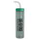 a glacier blue bottle & teal lid & translucent frost straw 24 oz slim fit upcycle rpet bottle with straw lid