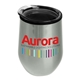 a clear lid & silver tumbler the pinot - 12 oz stainless steel wine glass tumbler - digital
