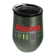 a clear lid & titanium-gray tumbler the pinot - 12 oz stainless steel wine glass tumbler - digital