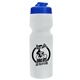 a translucent blue lid & translucent frost bottle the venture bike bottles - 24 oz sport bottles with usa flip lid