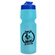 aerial view a translucent blue lid & translucent light blue bottle the venture bike bottles - 24 oz sport bottles with usa flip lid, image 1 of 2