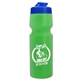 a translucent blue lid & translucent green bottle the venture bike bottles - 24 oz sport bottles with usa flip lid