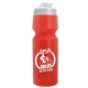 a translucent frost lid & translucent red bottle the venture bike bottles - 24 oz sport bottles with usa flip lid