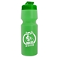 a translucent green lid & translucent green bottle the venture bike bottles - 24 oz sport bottles with usa flip lid