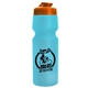 a translucent orange lid & translucent light blue bottle the venture bike bottles - 24 oz sport bottles with usa flip lid