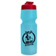 a translucent red lid & translucent light blue bottle the venture bike bottles - 24 oz sport bottles with usa flip lid