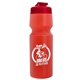 a translucent red lid & translucent red bottle the venture bike bottles - 24 oz sport bottles with usa flip lid
