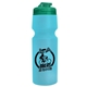 a translucent teal lid & translucent light blue bottle the venture bike bottles - 24 oz sport bottles with usa flip lid