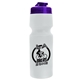 a translucent violet lid & translucent frost bottle the venture bike bottles - 24 oz sport bottles with usa flip lid