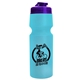 a translucent violet lid & translucent light blue bottle the venture bike bottles - 24 oz sport bottles with usa flip lid