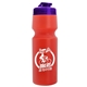 a translucent violet lid & translucent red bottle the venture bike bottles - 24 oz sport bottles with usa flip lid