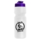 a translucent violet lid & white bottle the venture bike bottles - 24 oz sport bottles with usa flip lid