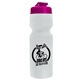 a translucent hot pink lid & translucent frost bottle the venture bike bottles - 24 oz sport bottles with usa flip lid