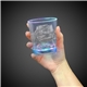 a group of 10 oz square bottom led rocks glass