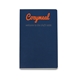 aerial view a navy blue moleskine(r) volant ruled large journal, image 1 of 3