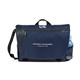 aerial view a navy blue sawyer laptop messenger bag, image 1 of 6
