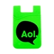 a green tek booklet with silicone smart wallet