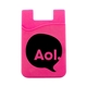 a pink tek booklet with silicone smart wallet