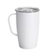 aerial view a white swig 18oz golf partee travel mug, image 1 of 4