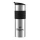 aerial view a silver bodum vacuum travel mug 20oz, image 1 of 2