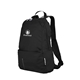 aerial view a black tucano compatto pack super light completely foldable backpack, image 1 of 4