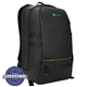 aerial view a black targus 15.6 balance ecosmart(r) backpack, image 1 of 7