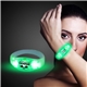 a group of green led stretchy bangle bracelets