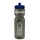 a smoke bottle & navy blue lid & translucent frost infuser basket 28 oz infuser water bottle