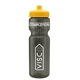 a smoke bottle & yellow lid & translucent frost infuser basket 28 oz infuser water bottle