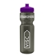 a smoke bottle & violet lid & translucent frost infuser basket 28 oz infuser water bottle