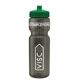 a smoke bottle & green lid & translucent frost infuser basket 28 oz infuser water bottle