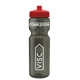 a smoke bottle & red lid & translucent frost infuser basket 28 oz infuser water bottle
