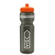 a smoke bottle & orange lid & translucent frost infuser basket 28 oz infuser water bottle
