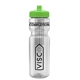 a clear bottle & lime green lid & translucent frost infuser basket 28 oz infuser water bottle
