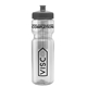 a clear bottle & gray lid & translucent frost infuser basket 28 oz infuser water bottle