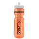 a transparent orange bottle & white lid & translucent frost infuser basket 28 oz infuser water bottle