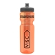 a transparent orange bottle & gray lid & translucent frost infuser basket 28 oz infuser water bottle