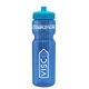 a transparent blue bottle & cyan lid & translucent frost infuser basket 28 oz infuser water bottle