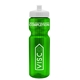 a transparent green bottle & white lid & translucent frost infuser basket 28 oz infuser water bottle