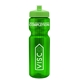 a transparent green bottle & lime green lid & translucent frost infuser basket 28 oz infuser water bottle