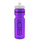 a transparent violet bottle & white lid & translucent frost infuser basket 28 oz infuser water bottle