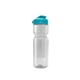a clear bottle & cyan lid & translucent frost infuser champion - 28 oz transparent bottle with flip lid and large infuser