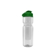 a clear bottle & green lid & translucent frost infuser champion - 28 oz transparent bottle with flip lid and large infuser