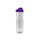 a clear bottle & violet lid & translucent frost infuser champion - 28 oz transparent bottle with flip lid and large infuser