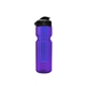 a transparent violet bottle & black lid & translucent blue infuser champion - 28 oz transparent bottle with flip lid and large infuser