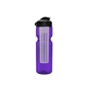 a transparent violet bottle & black lid & translucent frost infuser champion - 28 oz transparent bottle with flip lid and large infuser